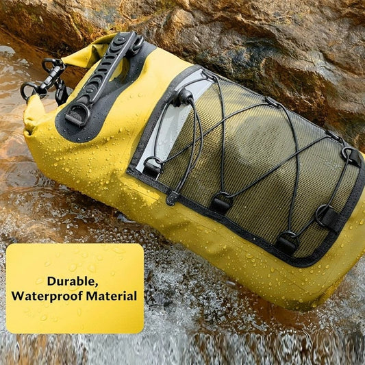Pacaroo Waterproof Dry Bag Backpack - with Outer Mesh Pocket