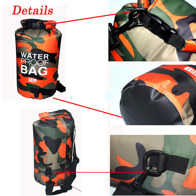 Camouflage PVC Waterproof Bag for Outdoor Activities
