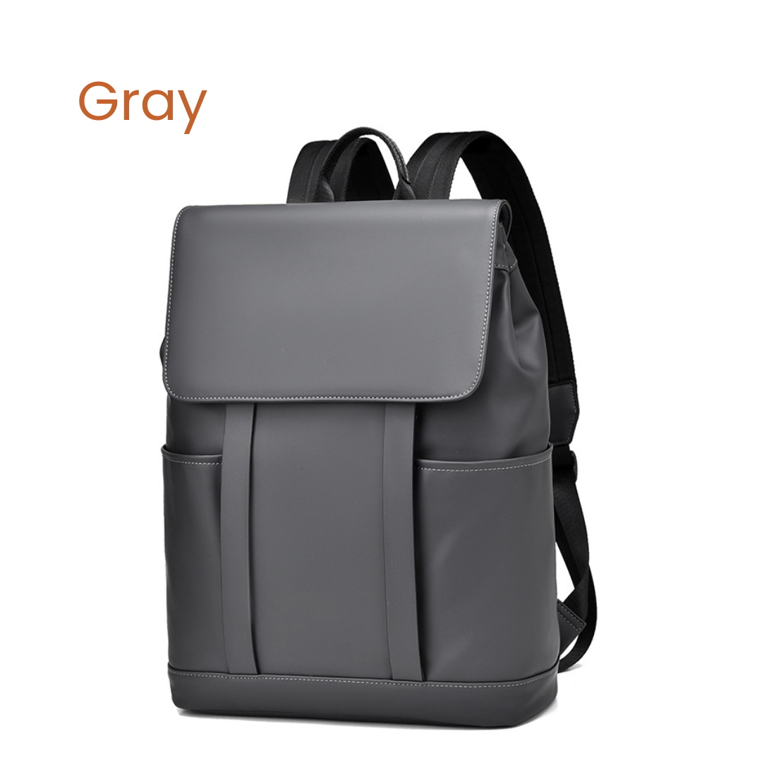 Pacaroo Sleek Flap Pack - Waterproof Minimalist 15.6" Laptop Backpack