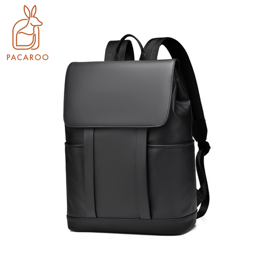 Pacaroo Sleek Flap Pack - Waterproof Minimalist 15.6" Laptop Backpack