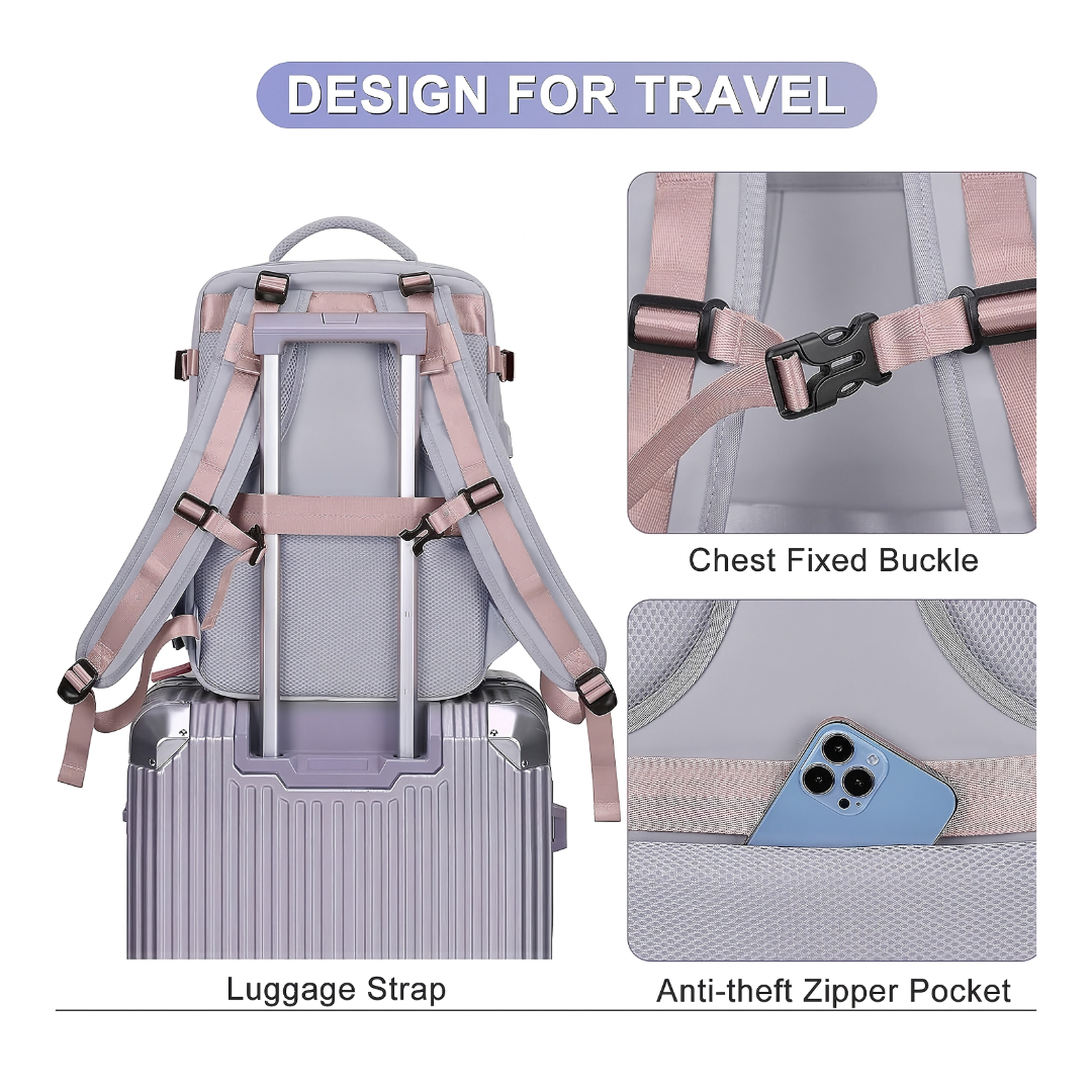 Pacaroo Trail Pack travel backpack interior organisation