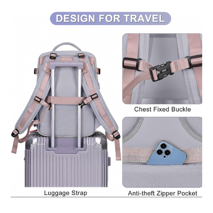 Pacaroo Trail Pack travel backpack interior organisation