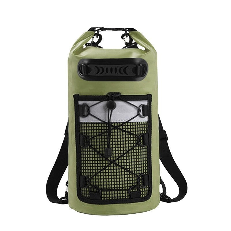 Pacaroo Waterproof Dry Bag Backpack - with Outer Mesh Pocket