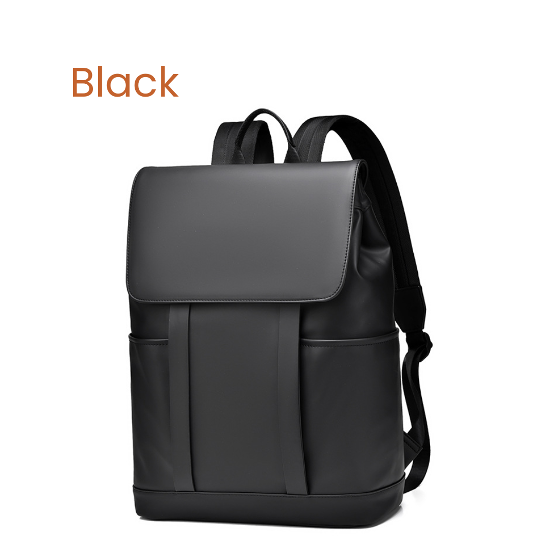 Pacaroo Sleek Flap Pack - Waterproof Minimalist 15.6" Laptop Backpack