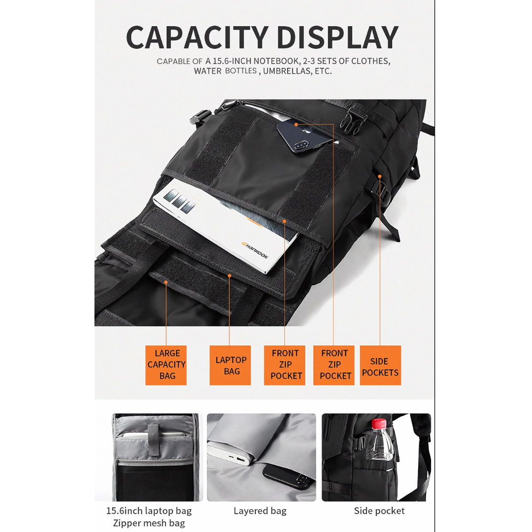 Pacaroo Shift Pack - Expandable 2-Way 15.6" Laptop Backpack