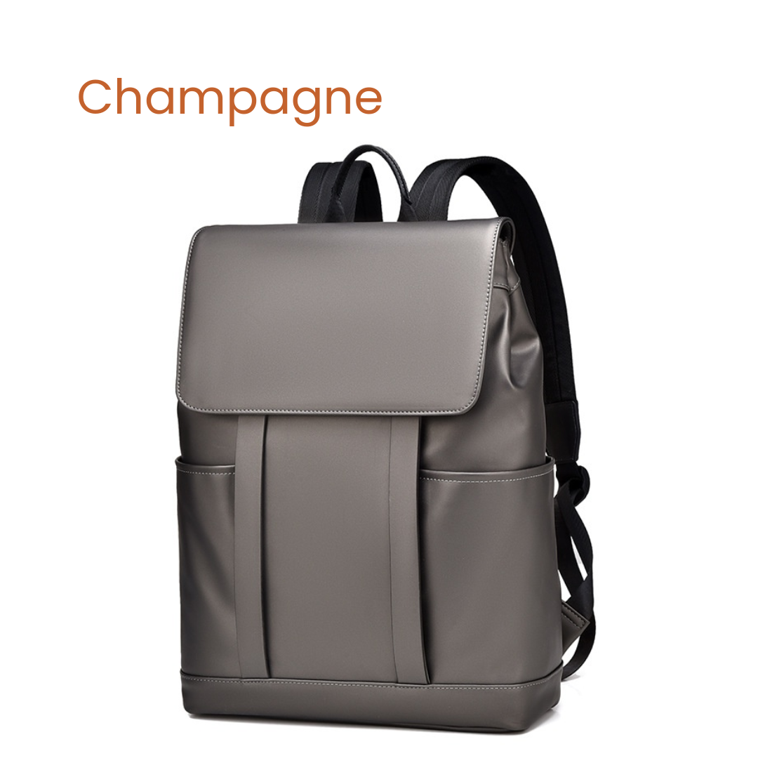 Pacaroo Sleek Flap Pack - Waterproof Minimalist 15.6" Laptop Backpack