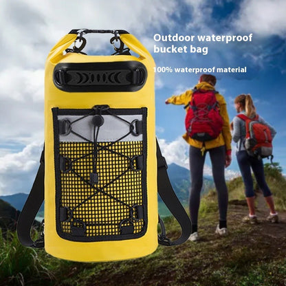 Pacaroo Waterproof Dry Bag Backpack - with Outer Mesh Pocket