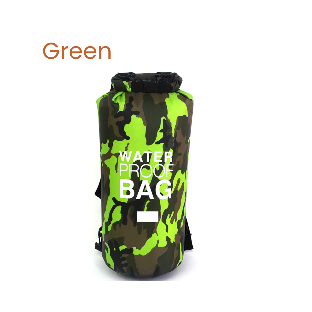 Pacaroo Camo Dry Bag - Waterproof Roll-Top Ocean Pack